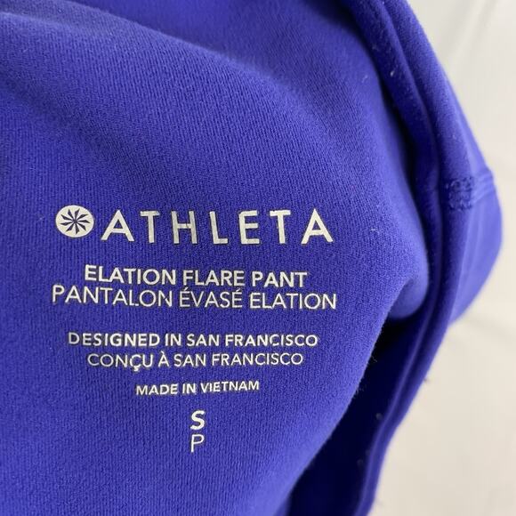 *SOLD** Athleta Womens Size SP Elation Flare Leggings Blue - Picture 4 of 9